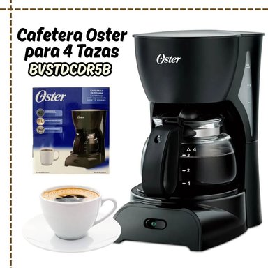 CAFETERA ELÉCTRICA OSTER BVSTDCDR5R FILTRO 4 TAZAS- NEGRO - 1