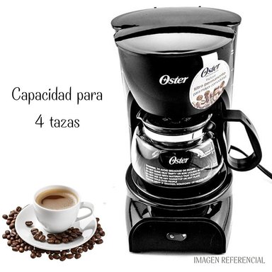 CAFETERA ELÉCTRICA OSTER BVSTDCDR5R FILTRO 4 TAZAS- NEGRO - 4