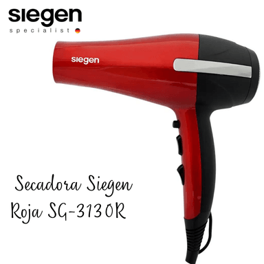 SECADORA CABELLO SIEGEN SG-3130 2200W PROFESIONAL ION ROJO - 4