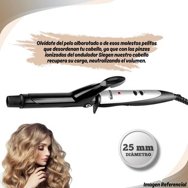RIZADOR DE CABELLO SIEGEN SG 2411 CON TURMALINA 25 MM - 4