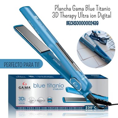 PLANCHA ALISADORA GAMA BLUE TITANIO 3D DIG