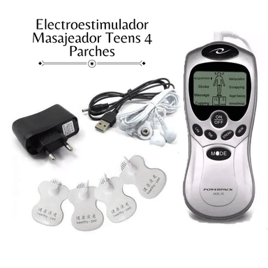 MASAJEADOR CORPORAL 2008B ELECTROESTIMULADOR MUSCULAR 4 PARCHES