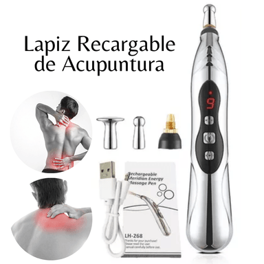 MASAJEADOR LAPIZ ACUPUNTADORA DIGITAL RECARGABLE