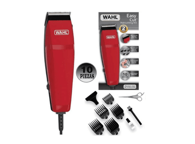 MAQUINA DE CORTAR CABELLO WAHL 09314-2718 EASY CUT 10 PIEZAS ROJO - 2