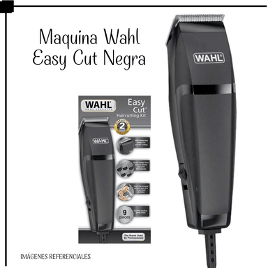 MAQUINA DE CORTAR CABELLO WAHL 09314-2718 EASY CUT 10 PIEZAS NEGRO