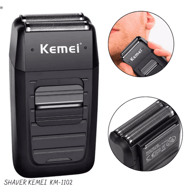 AFEITADORA KM-1102 SHAVER KEMEI MULTIFUNCIÓN RECARGABLE - 4