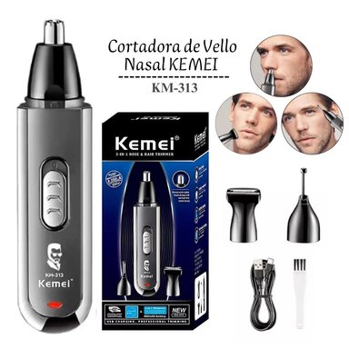 CORTADORA KEMEI RE NASAL 3 EN 1 KM-313