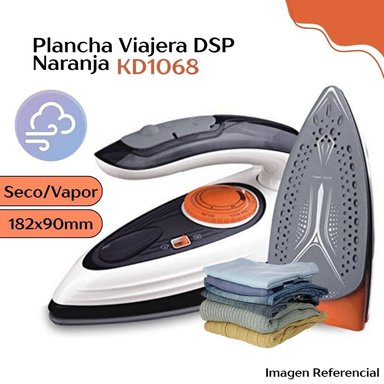 PLANCHA PORTÁTIL DSP 1200W KD1068N VIAJERA NEGRA KD1068