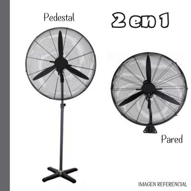 VENTILADOR DE PIE IK25789 240 WATTS INDUSTRIAL 30" 2 EN 1 - 3