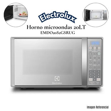 HORNO MICROONDAS ELECTROLUX 20L EMDO20S2GSRUG