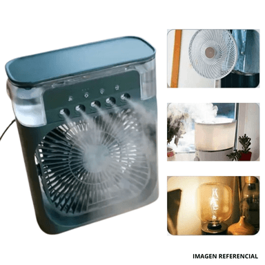 VENTILADOR PORTÁTIL 10W PORTATIL HUMIDIFICADOR Y AIRE ACONDICIONADO 3 EN 1 - 3