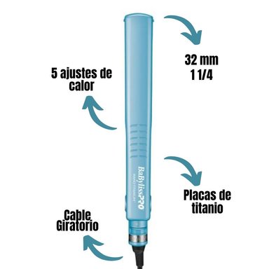 PLANCHA ALISADORA BABYLISS PRO TM-BNT9125TPE DUAL IONIC 32MM - 2