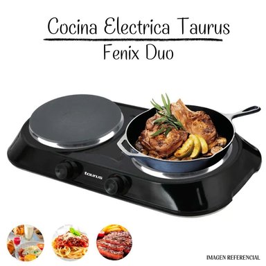 COCINA ELECTRICA TAURUS DE 2 HORNILLAS MOD. FENIX DUO