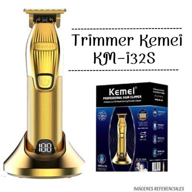 TRIMMER KEMEI CON BASE DORADO-KM-I32S