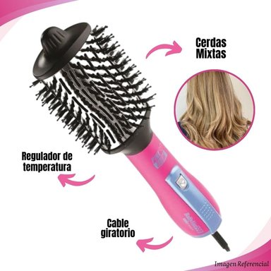 CEPILLO SECADOR DE AIRE CALIENTE BABYLISSPRO 72MM FUCSIA GLOW - 3