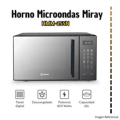 HORNO MICROONDAS MIRAY HMM-255N