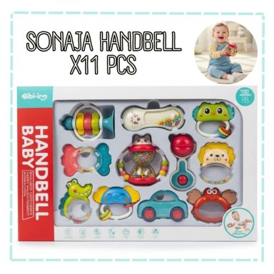 SET DE 11 SONAJEROS ANIMALES HANDBELL BABY
