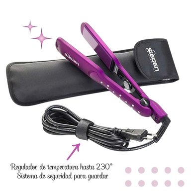 PLANCHA ALISADORA DE CABELLO SIEGEN SG-3540 BRIGHT PURPLE - 2