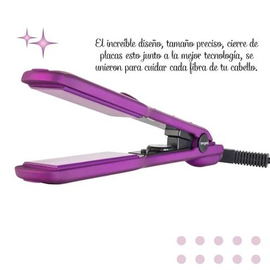PLANCHA ALISADORA DE CABELLO SIEGEN SG-3540 BRIGHT PURPLE - 4