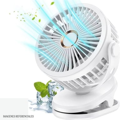 VENTILADOR RECARGABLE CON CLIP  PARA ESCRITORIO - 2