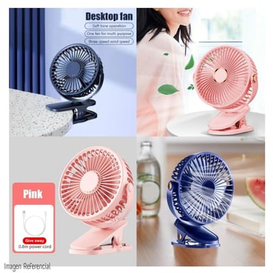 VENTILADOR RECARGABLE CON CLIP  PARA ESCRITORIO - 4