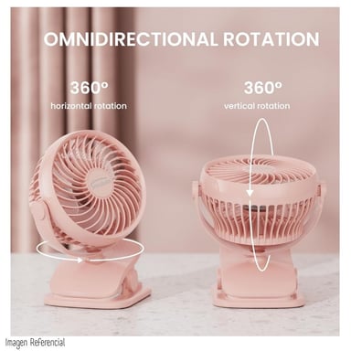 VENTILADOR RECARGABLE CON CLIP  PARA ESCRITORIO - 6