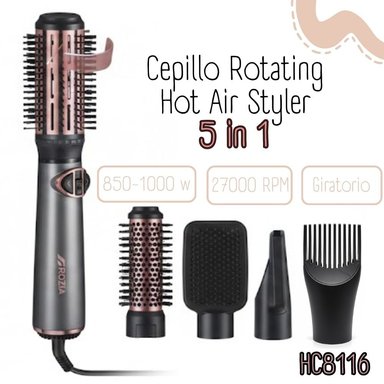CEPILLO ROTATING HOT AIR STYLER ROZIA 5 EN 1 - HC8116