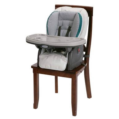 SILLA COMER GRACO BLOSSOM SAPPHIRE GRIS SILLA ALTA DE COMER 6 EN 1 - 2