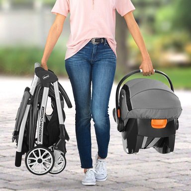 CHICCO COCHE TRAVEL SYSTEM MINI BRAVO SPORT CARBON USA - 5