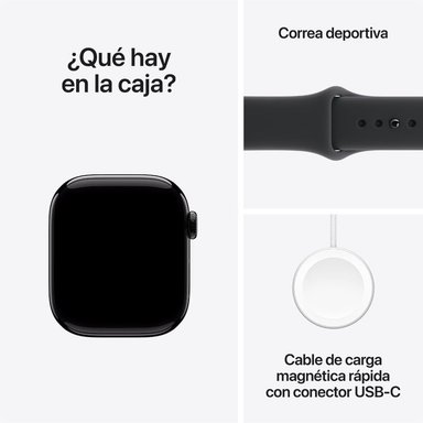 APPLE WATCH SERIES 11 GPS WITH 46MM SPORT BAND - JET BLACK - 7