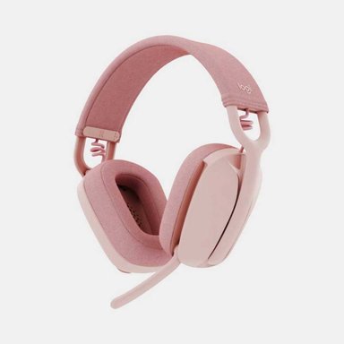 AUDÍFONOS GAMER LOGITECH ZONE VIBE 100 ROSE NOISE CANCELLING BLUETOOTH - 1