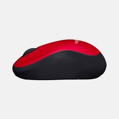 MOUSE LOGITECH M185 WIRELESS RED - 3