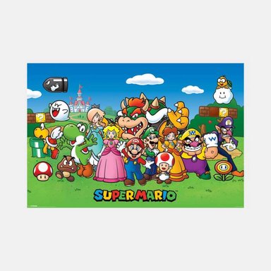 POSTER SUPER MARIO CHARACTERS