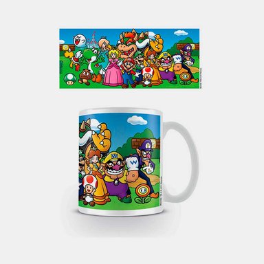TAZA PYRAMID DE CERÁMICA SUPER MARIO (CHARACTERS)