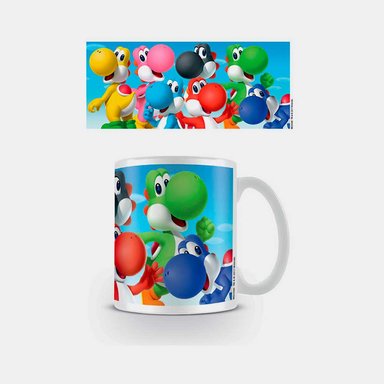 TAZA PYRAMID DE CERÁMICA SUPER MARIO (YOSHIS)