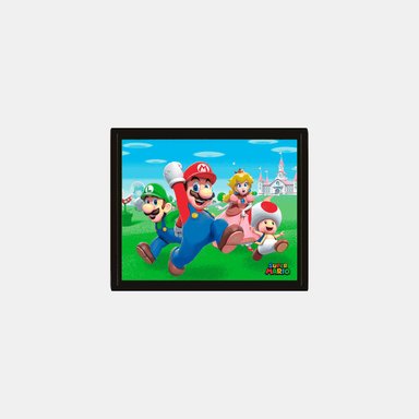 CUADRO 3D PYRAMID SUPER MARIO (GROUP RUN)