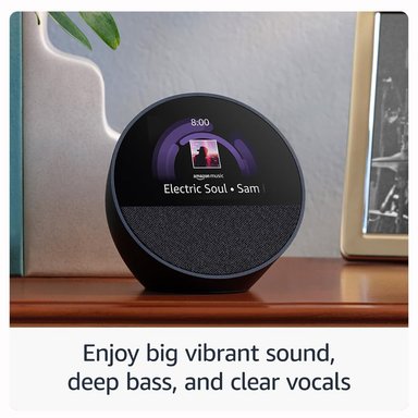 ASISTENTE DE VOZ AMAZON ECHO SPOT 2024 INTELIGENTE CARBON - 2