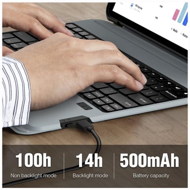 FUNDA BLUETOOTH NILLKIN CON TECLADO IPAD PRO 11 M4 2024 - 2