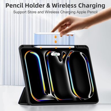 FUNDA IPAD PRO M4 2024 2024 13" CASE SMART BLACK - 4