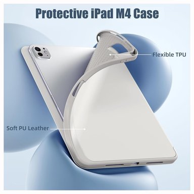 FUNDA IPAD PRO CHIP M4 2024 2024 11" CASE SMART GRIS - 5