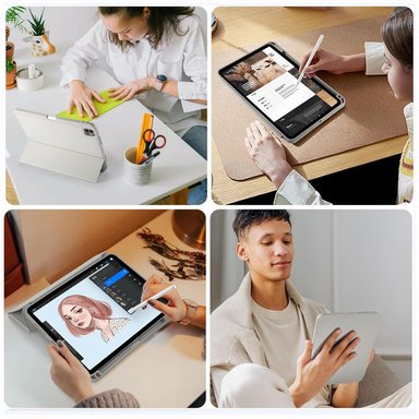 FUNDA IPAD PRO CHIP M4 2024 2024 11" CASE SMART GRIS - 6