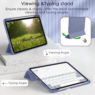 FUNDA IPAD PRO M4 2024 2024 11" CASE SMART LAVANDA - 4