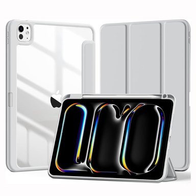 CASE IPAD PRO CHIP M4 2024 2024 11" HIBRIDO GRIS - 1