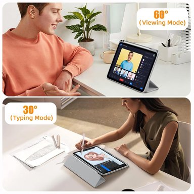 CASE IPAD PRO CHIP M4 2024 2024 11" HIBRIDO GRIS - 6