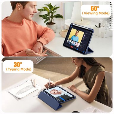 CASE PROTECTOR HIBRIDO PARA IPAD PRO 11 M4 (2024) - AZUL - 5