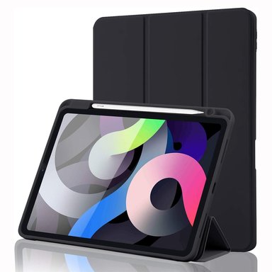 CASE PROTECTOR PARA IPAD AIR 11 CHIP M2 M3 PORTA PENCIL - BLACK - 1