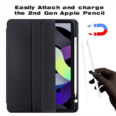 CASE PROTECTOR PARA IPAD AIR 11 CHIP M2 M3 PORTA PENCIL - BLACK - 3