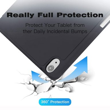 CASE PROTECTOR PARA IPAD AIR 11 CHIP M2 M3 PORTA PENCIL - BLACK - 4