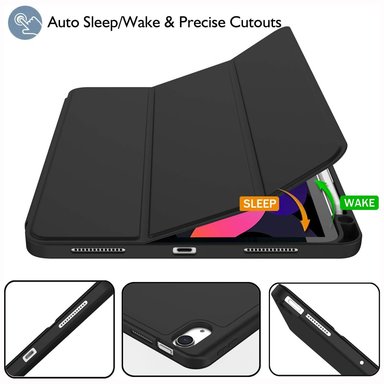 CASE PROTECTOR PARA IPAD AIR 11 CHIP M2 M3 PORTA PENCIL - BLACK - 5