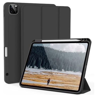 FUNDA CASE PROTECTOR DE LUJO CON SOPORTE DE LAPIZ PARA IPAD PRO 11' M1 M2 2020/2021/2022 - NEGRO - 1